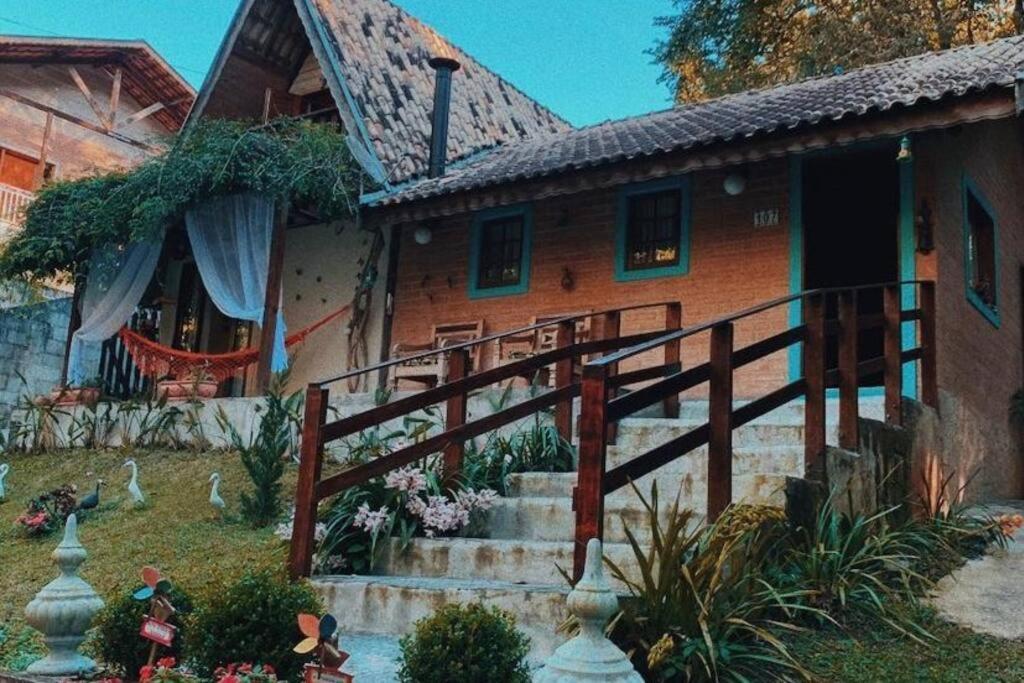Casa Aconchegante Na Serra. Santo Antonio do Pinhal Bagian luar foto