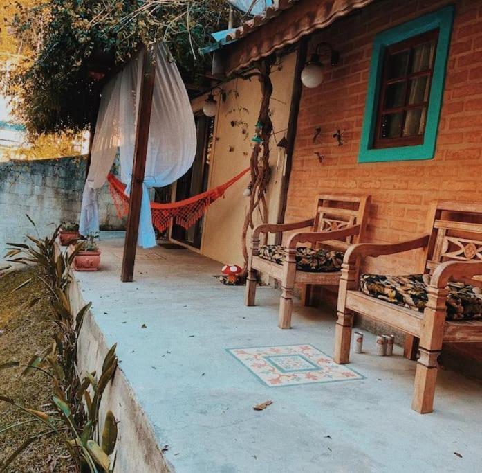 Casa Aconchegante Na Serra. Santo Antonio do Pinhal Bagian luar foto